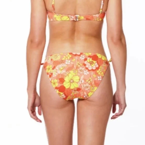 P1. NWT NWT Sanctuary Tunnel Side Hipster Bikini Bottom Mango XS - Picture 2 of 8